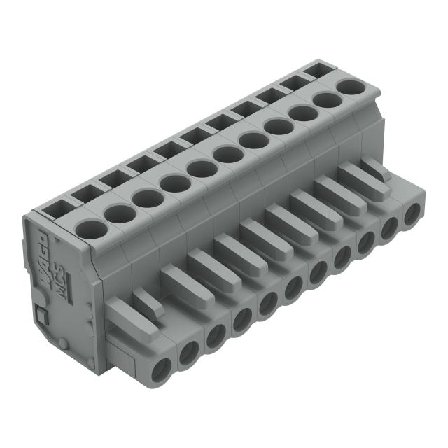 kątowy wtyk sprężynowy raster 5 mm 11-torowy /25szt./ WAGO