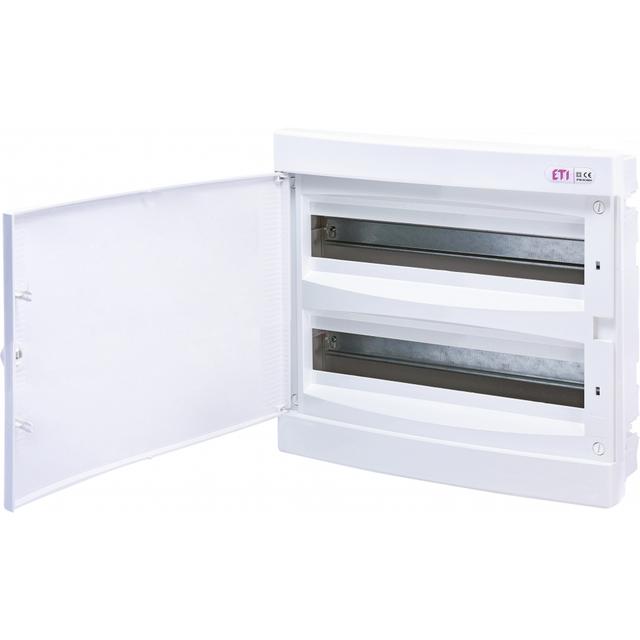 Rozdzielnica podtynkowa 2x18 drzwi białe ECM 2x18PO-s 001101088 ETI