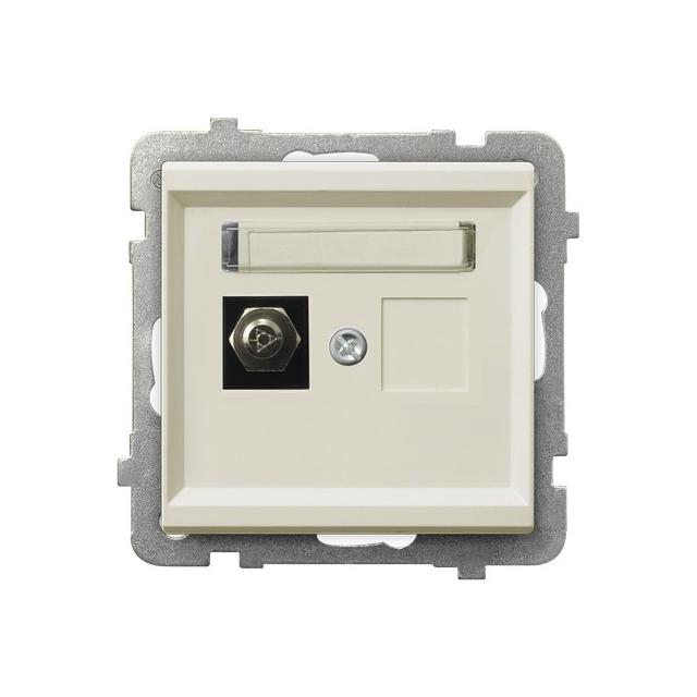 SONATA Gniazdo ekwipotencjalne pojedyncze - kolor ecru