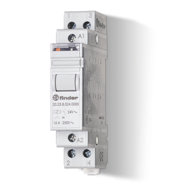 Modułowy przekaźnik impulsowy serii 20: 1Z + 1 R 16A 12V AC 20.23.8.012.4000 /5szt./ FINDER