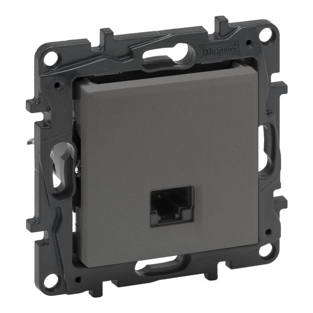 Niloe Step - Gniazdo Rj45 Kat. 5E Utp- Kolor Stalowy 863459 LEGRAND