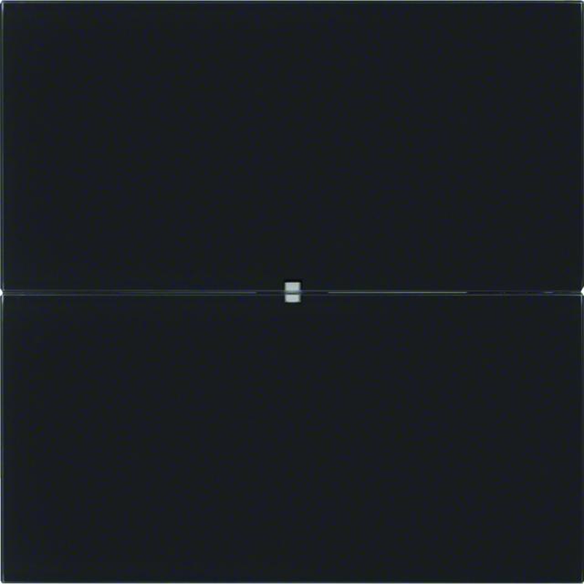 BERKER B.IQ Przycisk podwójny standard szkło czarne 75162092 HAGER