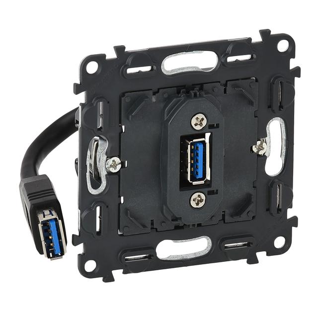 VALENA LIFE GNIAZDO USB 3.0 Z PRZEWODEM , Legrand