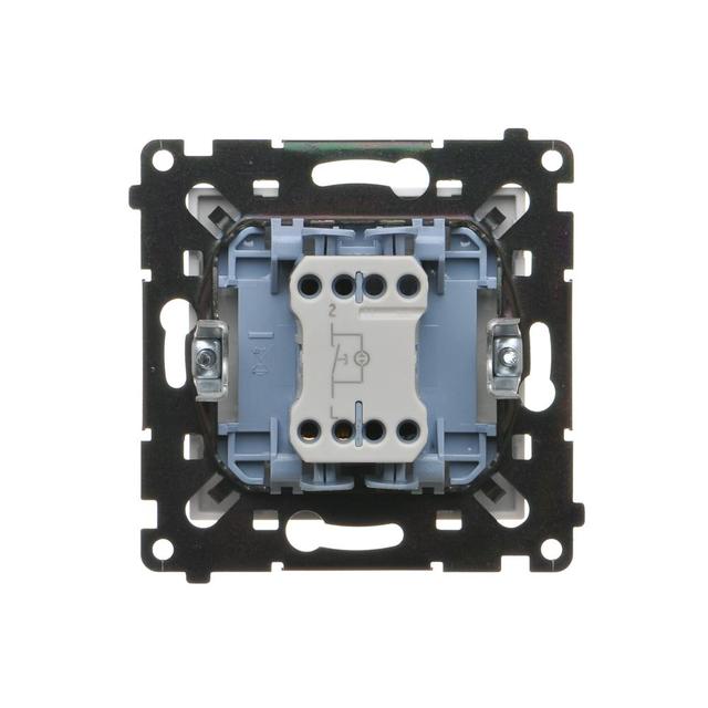 Simon 55 Przycisk zwierny /światło/ z podświetleniem LED szybkozłączka Biały mat TS1L.01/111 KONTAKT
