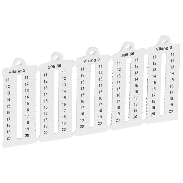 Płytki Oznaczników Viking3 Szerokość 5Mm /11-20/ Pionowe /1000Szt./ 039556 LEGRAND