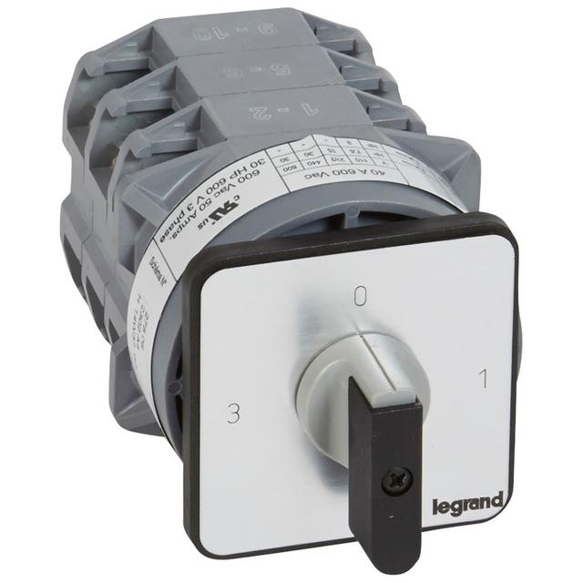 PRZEŁĄCZNIK KRZYWKOWY 0-1-2-3 PR40 50 A 2P, Legrand