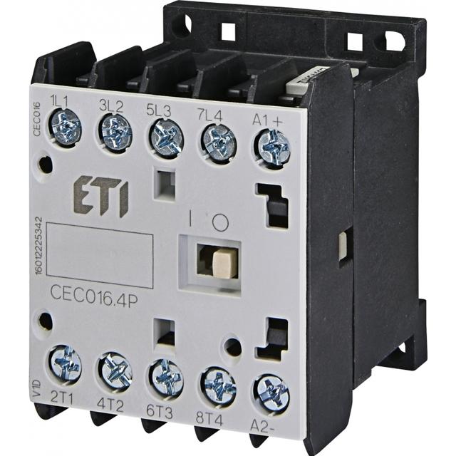 Stycznik silnikowy miniaturowy CEC016.4P 24V-DC 004641213 ETI