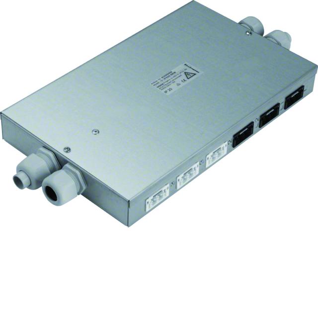 tehalit.SPW Rozdzielacz podłogowy płaski Wago 6 gn czarnych / 6 gn białych SPWA669010 HAGER