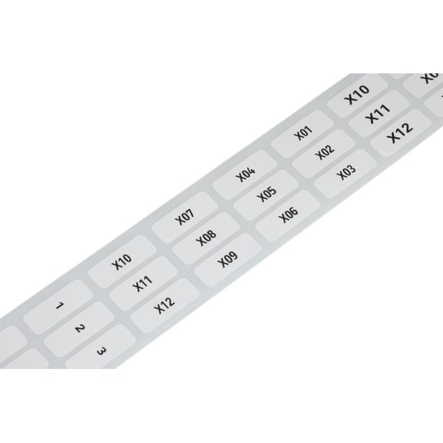 etykiety samoprzylepne z poliestru 9,5 x 25 mm białe 3000 szt./rolka