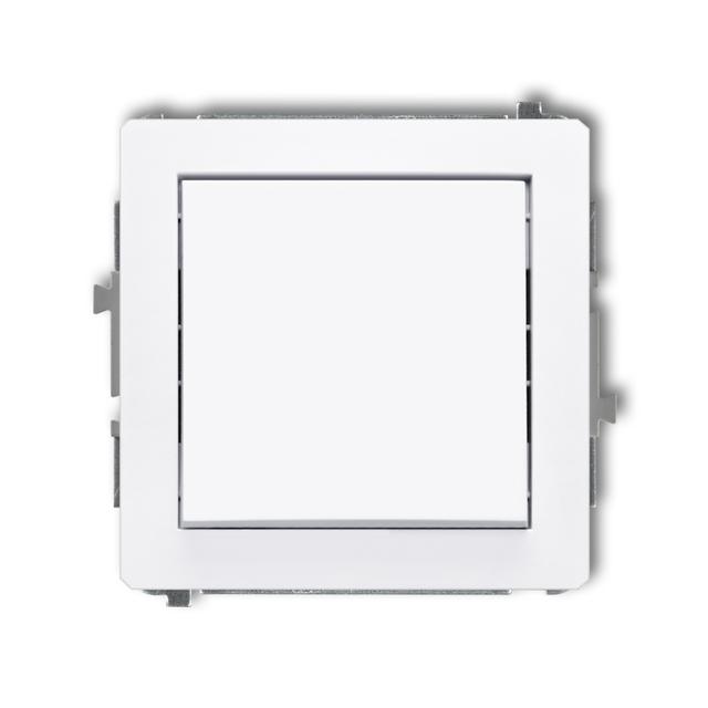 DECO Mechanizm łącznika krzyżowego (jeden klawisz bez piktogramu) biały mat