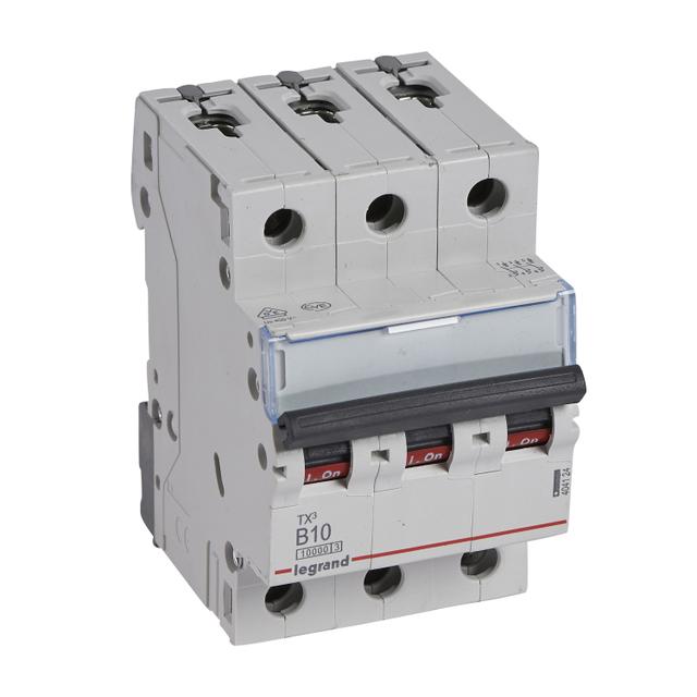 WYŁĄCZNIK NADPRĄDOWY S 313 3P B 10A 10000A SERII TX3, Legrand