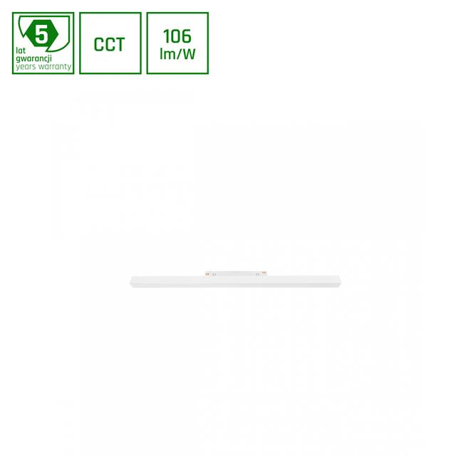 SYSTEM SHIFT CCT- LINE M OPRAWA LINIOWA 602X23X42MM 17W 100ST BIAŁY CCT SWITCH 5 LAT GW.