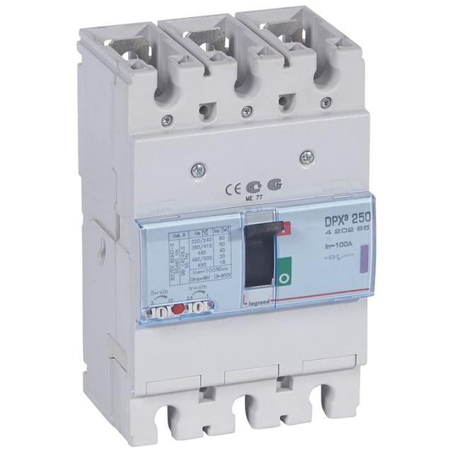 Wyłącznik DPX3 250 3P 100A 50Ka 420265 LEGRAND