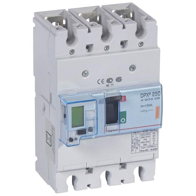 Wyłącznik DPX3 250 El+P 3P 100A 25Ka 420405 LEGRAND