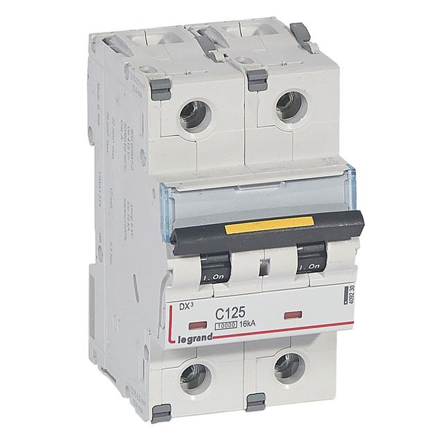 DX3 16 Ka Wyłącznik Dwubiegunowy 125A 409230 LEGRAND