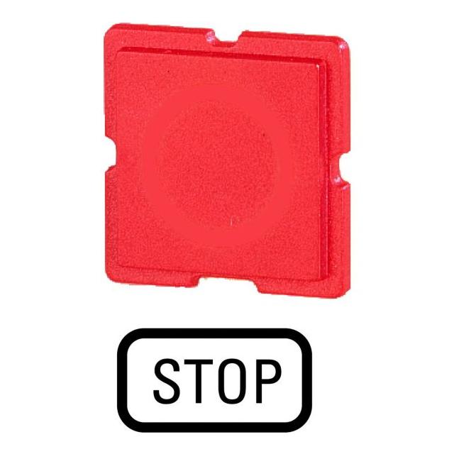 110TQ25 WKŁADKA PRZYCISKU CZERWONA, STOP