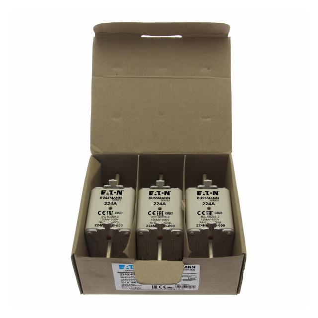 NH FUSE 224AMP 690V gG SIZE 2 Wkładka NH2 224A 690V GL/GG podwójny wskaźnik 224NHG2B-690 EATON