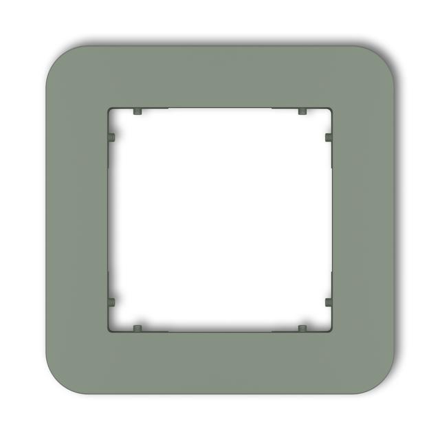 MINI Ramka uniwersalna pojedyncza zaokrąglona z tworzywa szałwiowy