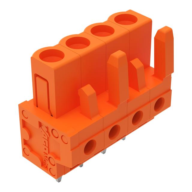 MCS-MIDI Classic gniazdo 4-bieg. pomarańczowe raster 5,08 mm