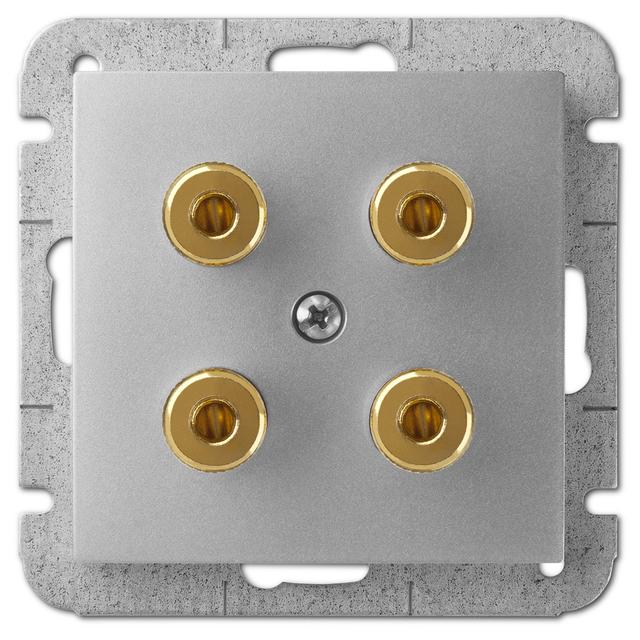 GPT SENTIA głośnikowe 2x    srebro połysk  IP 20