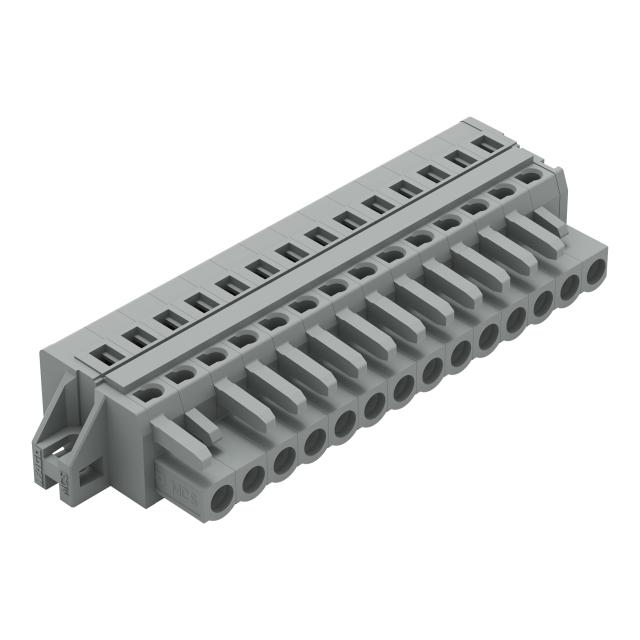 MCS-MIDI Classic gniazdo 14-bieg. szare raster 5 mm /25szt./ WAGO