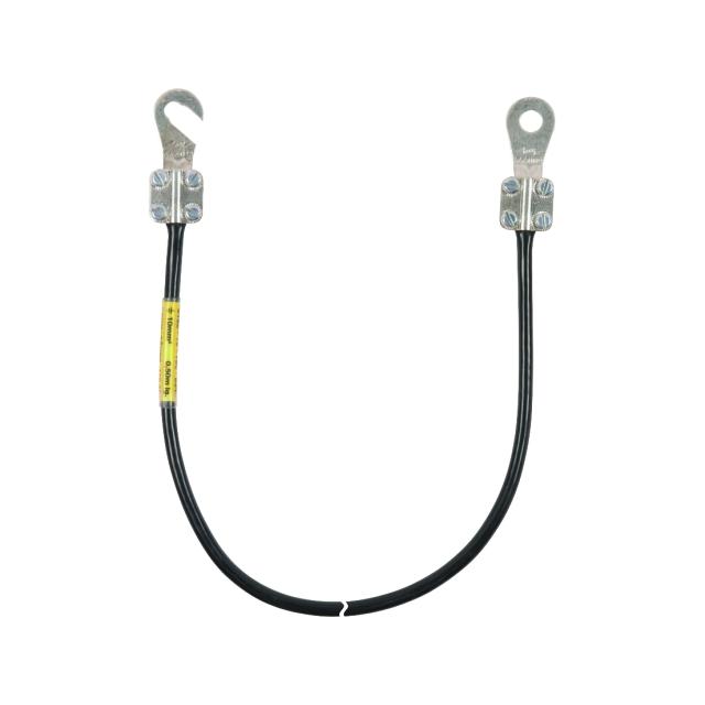 Kabel uziemiający 10 mm2 / dł. 0,6 m (kolor czarny)