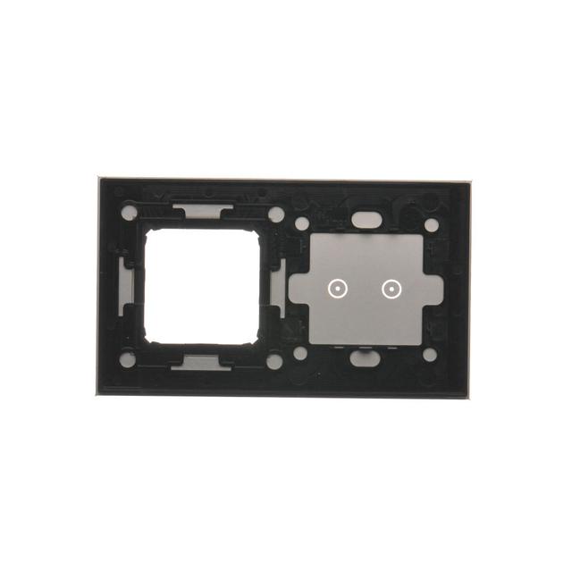 Simon 54 Touch Panel dotykowy S54 Touch 2 moduły 2 pola dotykowe poziome+1 otwór na osprzęt S54 sreb