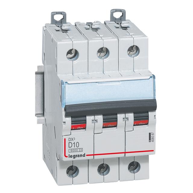 WYŁĄCZNIK NADPRĄDOWY S 303 3P D 10A 6000A SERII DX3, Legrand