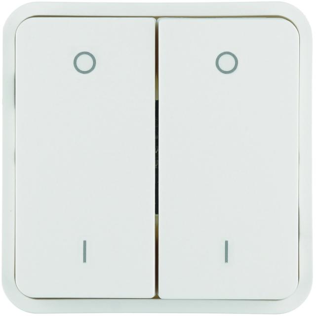 W.1 Klawisz 2-krotny podwójny z nadrukiem /0/ /1/ do modułu KNX IP55 biały Berker WNT964B HAGER
