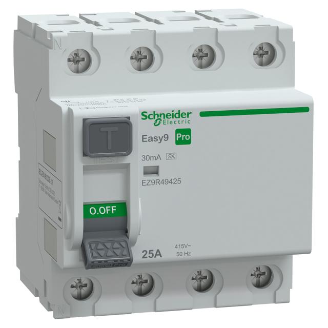 Wyłącznik różnicowoprądowy Easy9 PRO 4P 25A 30mA Typ A EZ9R49425 Schneider