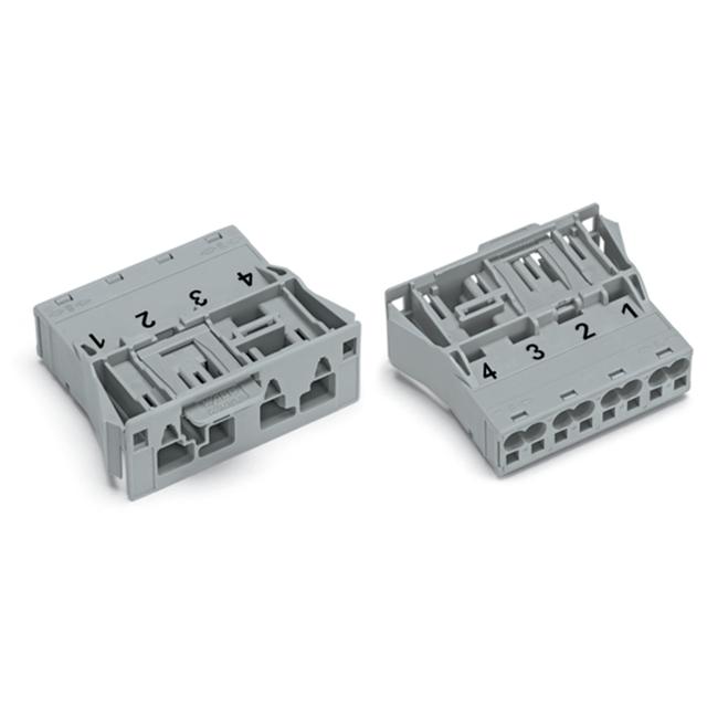 WINSTA wtyk 4-torowy SnapIn szary