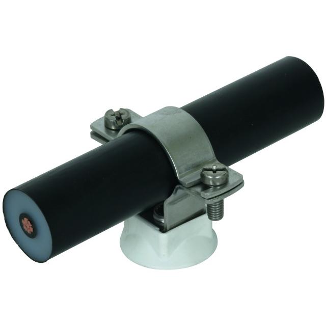 Wspornik metalowy, gwint M8, plastikowa podstawa