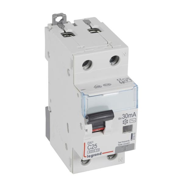 Wyłącznik Różnicowo-Nadprądowy 2P 25A C 0,03A Typ AC P312 DX3 411015 LEGRAND