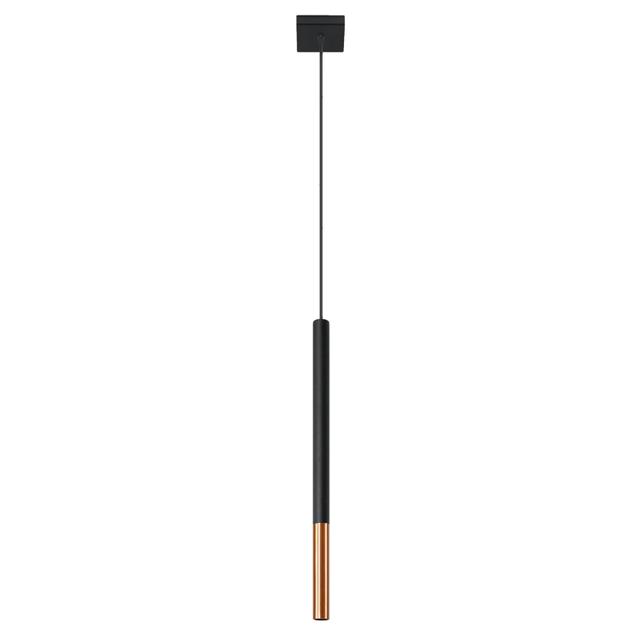 Lampa wisząca MOZAICA 1 czarny/miedź