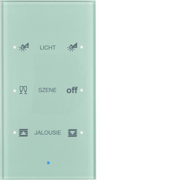 BERKER KNX TS Sensor dotykowy potrójny konfigurowalny szkło aluminium 75143134 HAGER