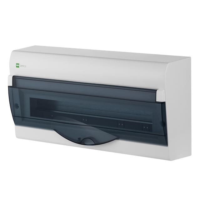 Rozdzielnica GREEN BOX n/t 20-modułem IP40 szyba transparentna dymna