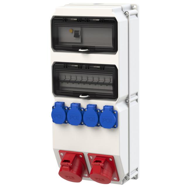 ROZDZIELNICA STACJONARNA Z TWORZYWA TYPU „ SZUBIN” 2 X 10M WEJŚCIE: M32 WYJŚCIE: 32/5xC32 16xC16 4GS