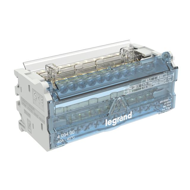 MODUŁOWY BLOK ROZDZIELCZY 6M 2P 40A - 12 ZACISKÓW, Legrand