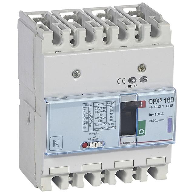 Wyłącznik DPX3 160 4P 100A 50Ka 420135 LEGRAND