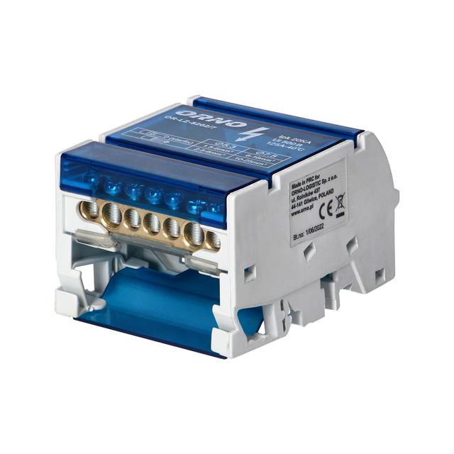 Blok rozdzielczy 4-rzędowy 7 przewodów OR-LZ-8202/7 ORNO