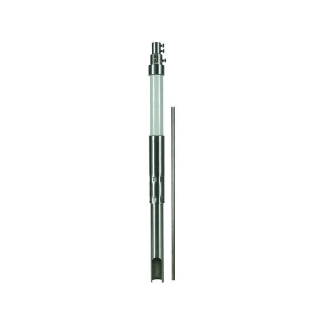 Rura wsporcza z bocznym wyprowadzeniem HVI long, fi 50 mm dł. 4700 mm, GFK / NIRO z iglicą NIRO fi 1 105338 DEHN