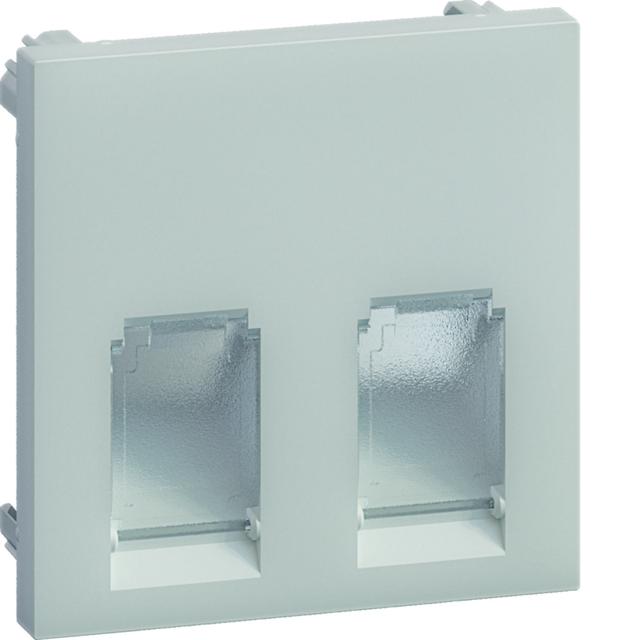tehalit.WA Płytka 2RJ45 (GMDM) ABS bezhalogenowy jszary