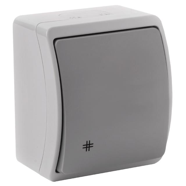 Łącznik krzyżowy n/t AQUATIC IP44 szary-grafit 10 szt. OR-OE-7103/GR/10 ORNO