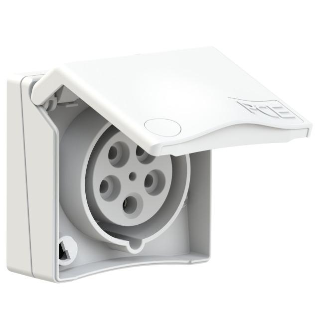GNIAZDO ZABUDOWANE SERIA DESIGN IP44 gniazdo tablicowe 16A 3P+Z+N 400V 845-6v PCE