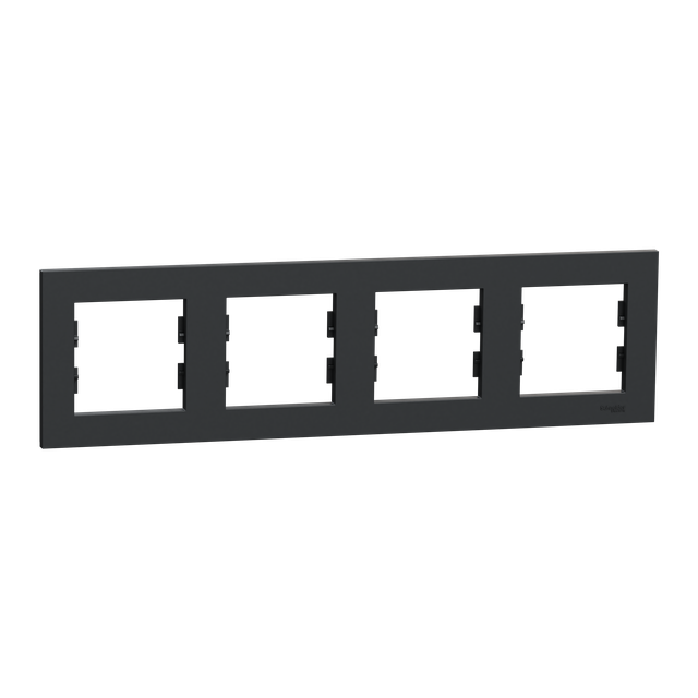 Miluz ED, Ramka 4-krotna pozioma, antracyt