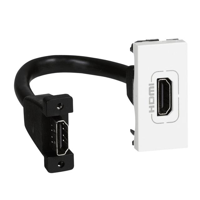 Mosaic Gniazdo Hdmi Typu A Z Przewodem Biały 078778 LEGRAND