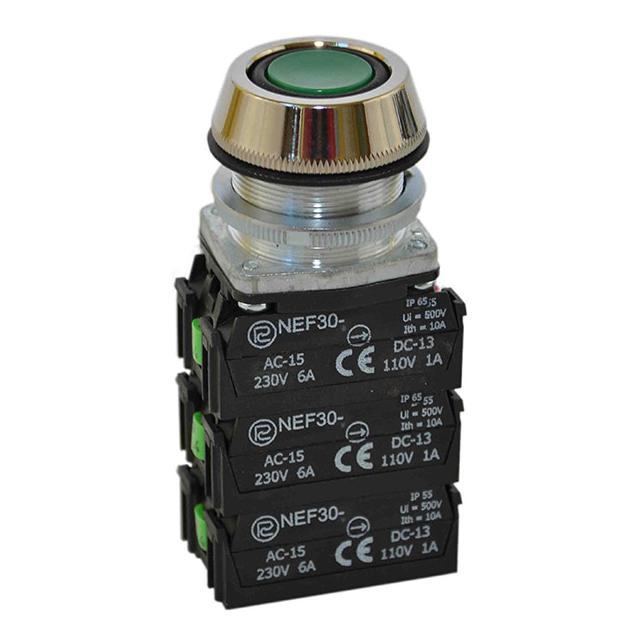 Przycisk NEF30-UK4X2Y zielony W0-NEF30-UK 4X2Y Z PROMET