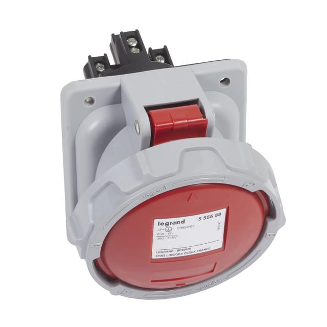 Gniazdo Tablicowe 63A 3P+Z 415V IP66/67 555588 LEGRAND
