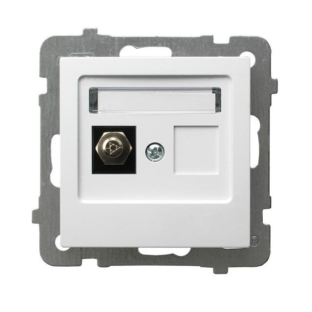 AS Gniazdo ekwipotencjalne pojedyncze - kolor biały