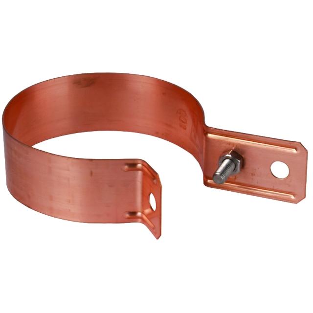 Obejma do rur spustowych 120 mm, Cu